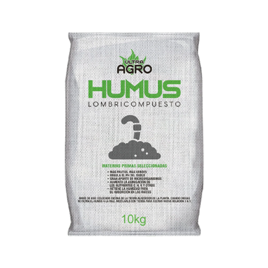 BULTO 10 KG HUMUS SÓLIDO LOMBRICOMPUESTO